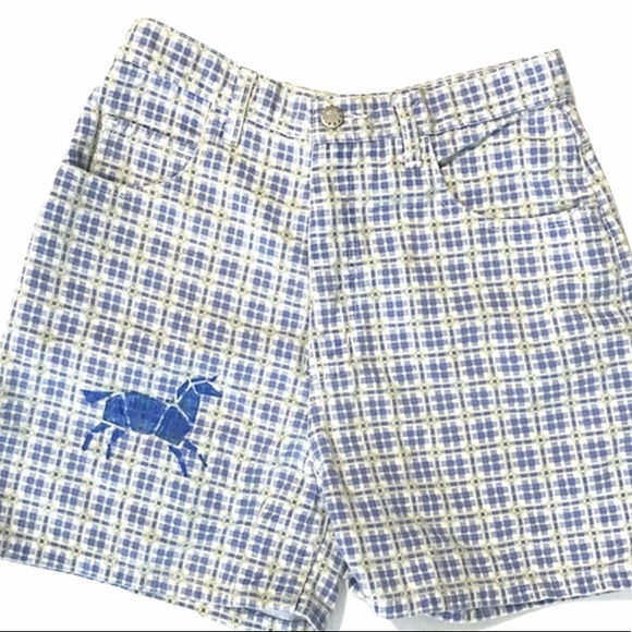 Temp SALE Vintage high waist plaid shorts high - Picture 1 of 5